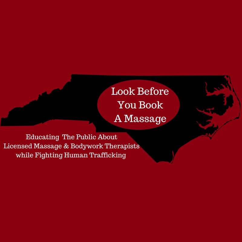 Look before you book a massage nc header